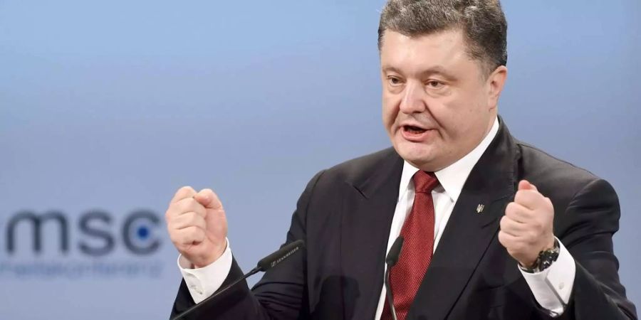 Der ukrainische Präsident Petro Poroschenko bestätigte das Eintreffen der US-Waffen in der Ukraine.