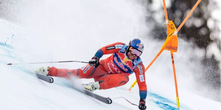 Aksel Svindal rast zum Sieg im Super-G.