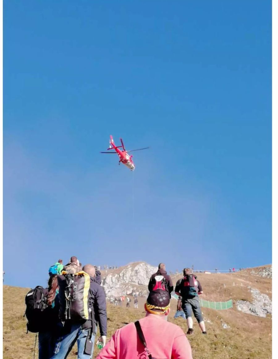 Ungefährlich ist die Wanderung auf die Axalp nicht. Die Rega musste gleich mehrmals ausrücken.