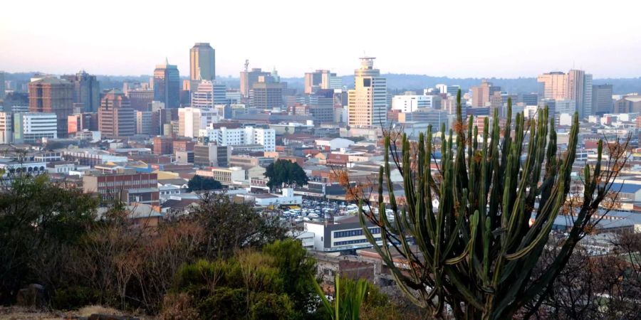 Ausblick auf die Hauptstadt von Simbabwe Harare.