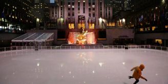 In New York - Eislaufbahn am Rockefeller Center startet in Saison