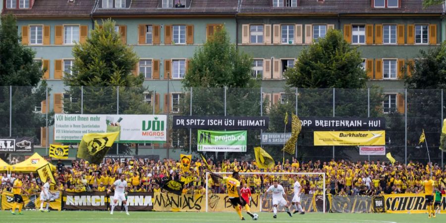 Der «Spitz» im Berner Breitenrain-Quartier beim Cup-Duell YB gegen Breitenrain.