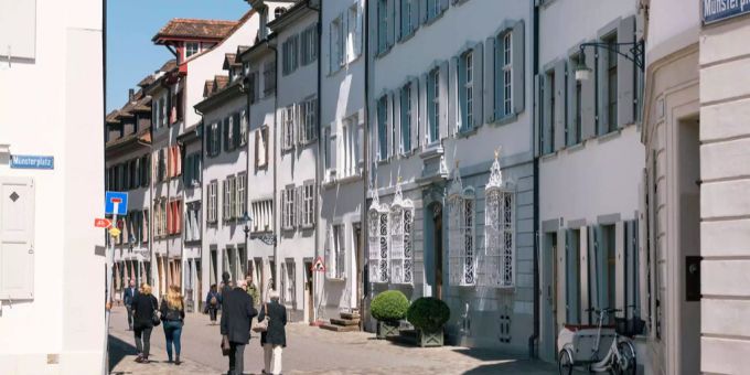 Die Augustinergasse in Basel. Die Augustinergasse in Basel.
