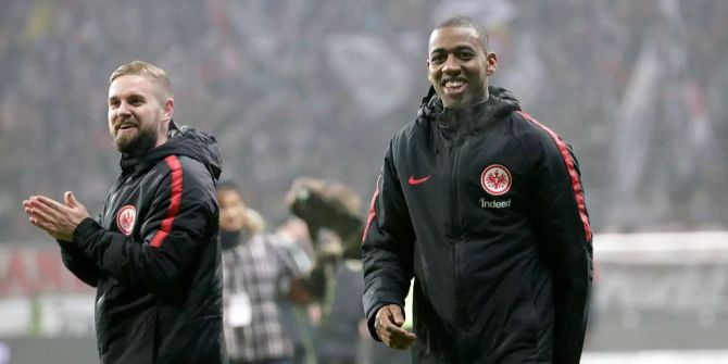 Gelson Fernandes nach dem Sieg von Eintracht gegen Bayer 04.