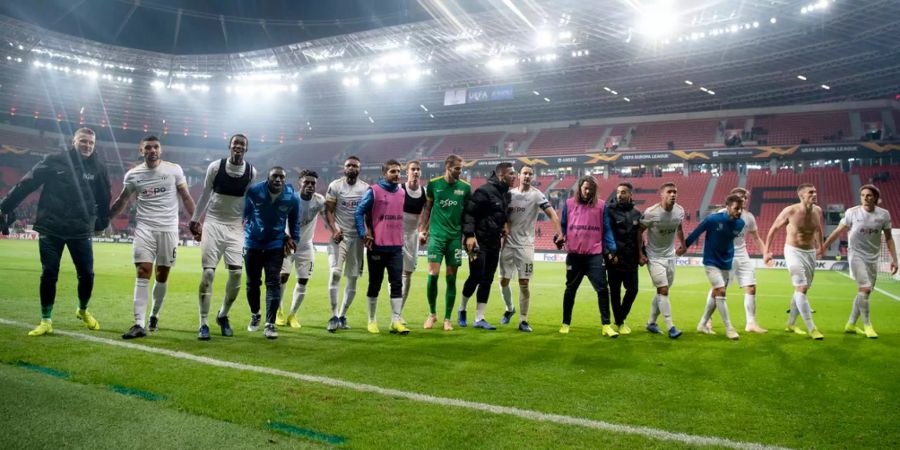 Die Spieler des FC Zürich freuen sich über den Einzug in die K.o.-Phase der Europa League.