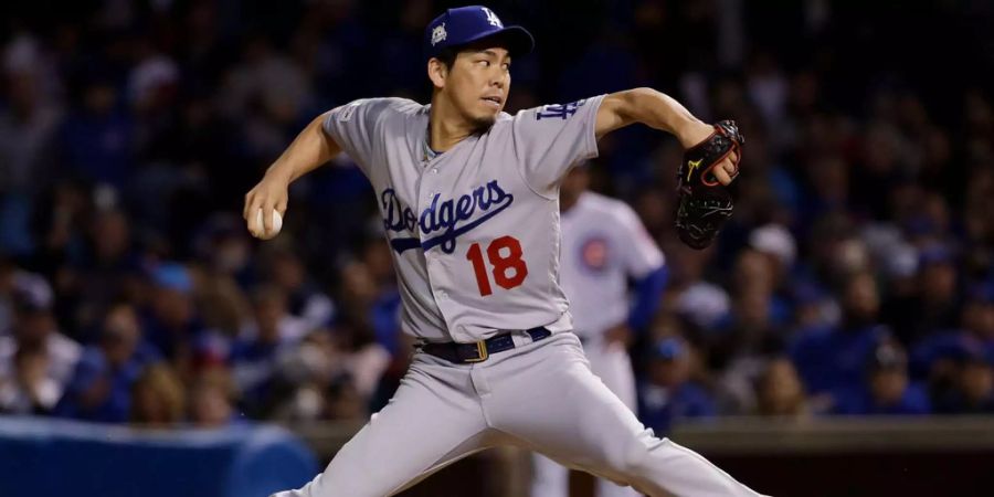 Kenta Maeda, japanischer Pitcher der Los Angeles Dodgers.