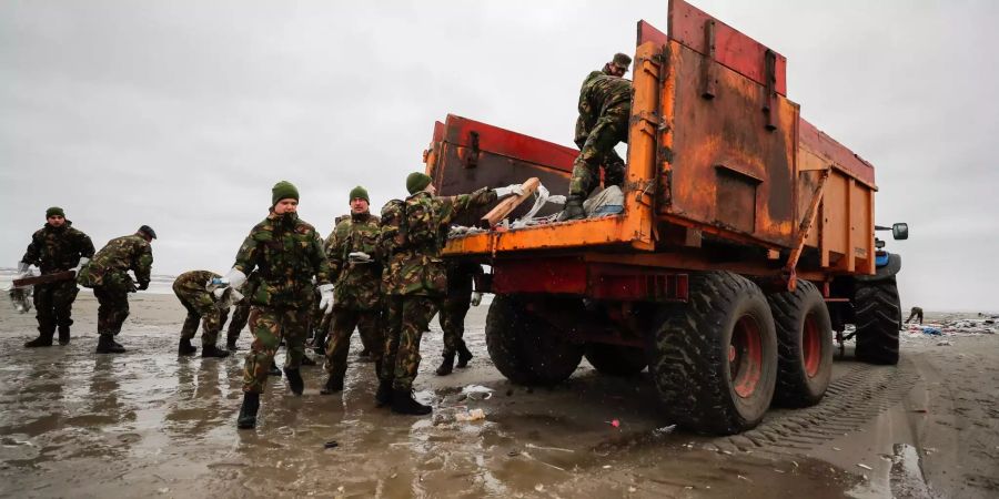 Die niederländische Armee im Einsatz.