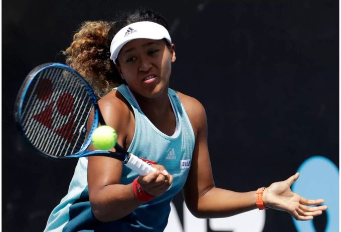Petra Kvitovas Finalgegnerin Naomi Osaka aus Japan. Naomi Osaka