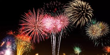 Feuerwerk zu Silvester