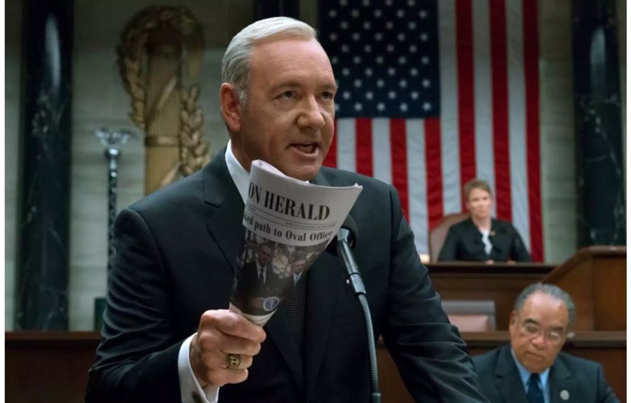 «House of Cards» mit Kevin Spacey war die erste Serie von Netflix.