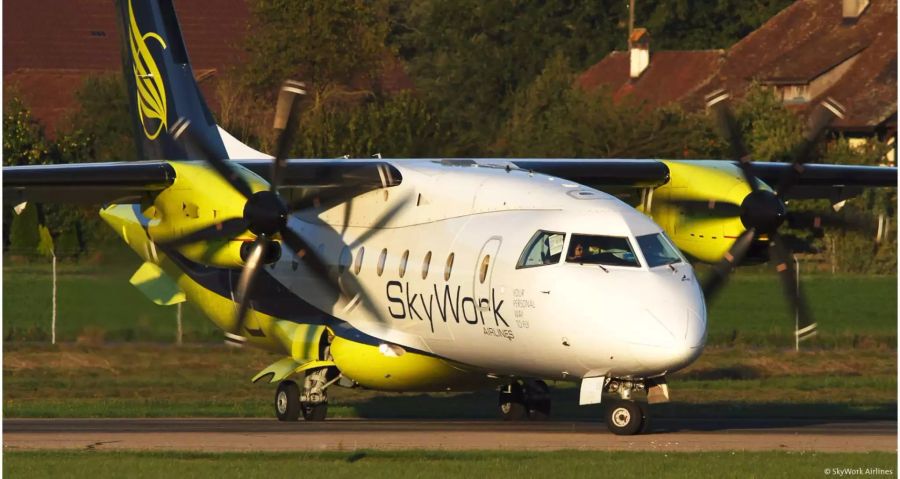 Alle Flugzeuge der Airline Skywork müssen ab morgen am Boden bleiben.