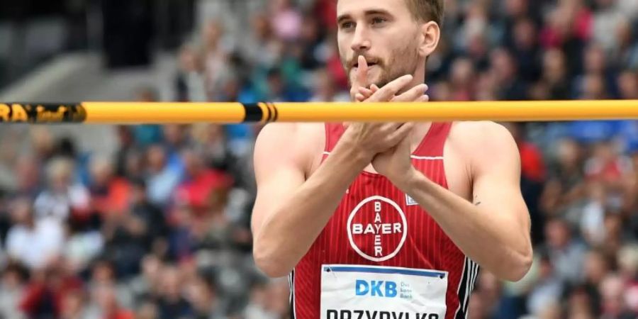 Mateusz Przybylko hat beim Leichtathletik-Meeting in Karlsruhe nur den sechsten Rang erreicht. Foto: Soeren Stache