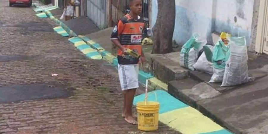 Gabriel Jesus war während der WM 2014 in Brasilien noch Strassenmaler.