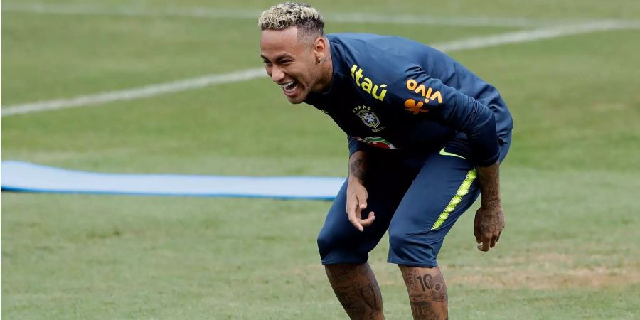 Neymar musste das Training frühzeitig beenden.