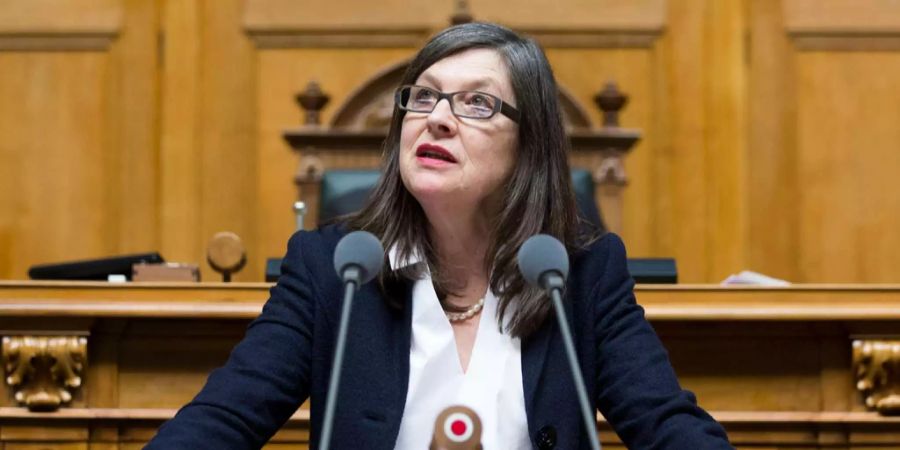 SP-Nationalrätin Silvia Schenker im Bundeshaus in Bern.