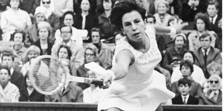 Maria Esther Bueno im Jahr 1965 in Wimbledon.