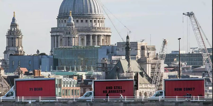 Three Billboards outside Grenfell, London