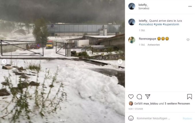 Hagel Berner Jura Gewitter