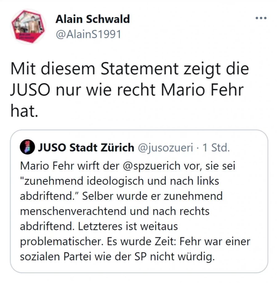 Juso Mario Fehr Schwald