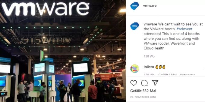 Eine Filiale von VMware (Symbolbild). vmware