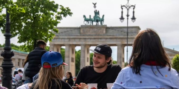 Café-Gäste in Berlin Café-Gäste in Berlin