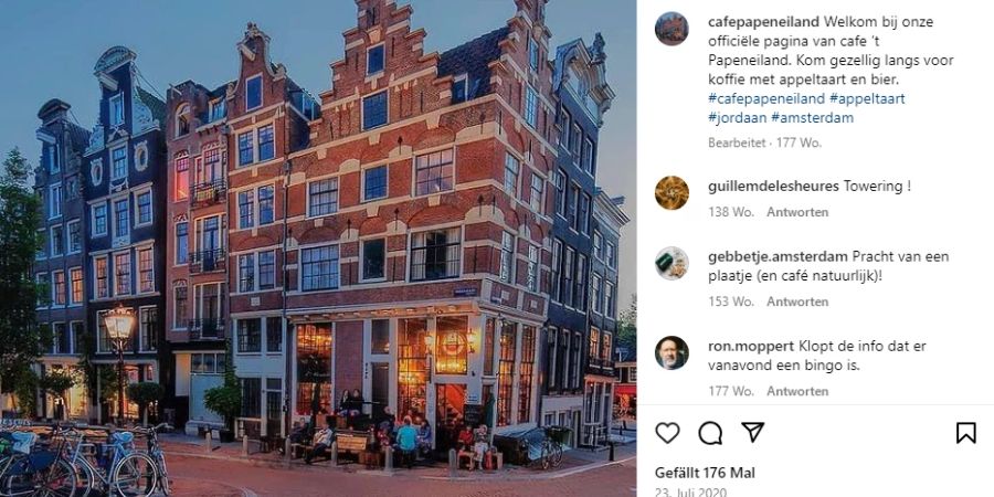 café papeneiland amsterdam instapost