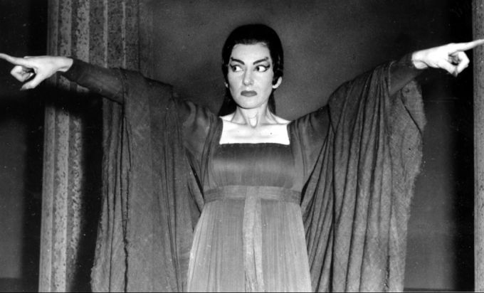 Die Opernsängerin Maria Callas 1959 während einer Probe der dreiaktigen Oper «Medea» im Royal Opera House in Covent Garden in London, England. maria callas