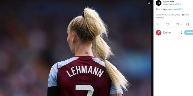 Alisha Lehmann und ihr Team hadern derzeit mit ihren Trikots. Alisha Lehmann