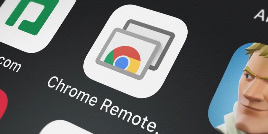 Icon Chrome Remote App Nahaufnahme