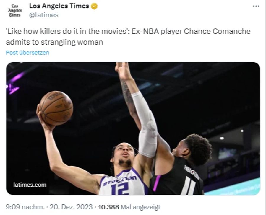 chance comanche nba