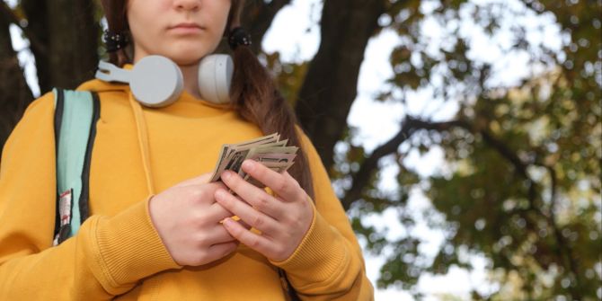 Teenager mit Geld