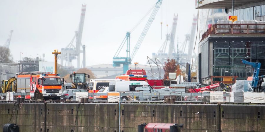 Auf einer Baustelle kam es zu einem schweren Unfall.