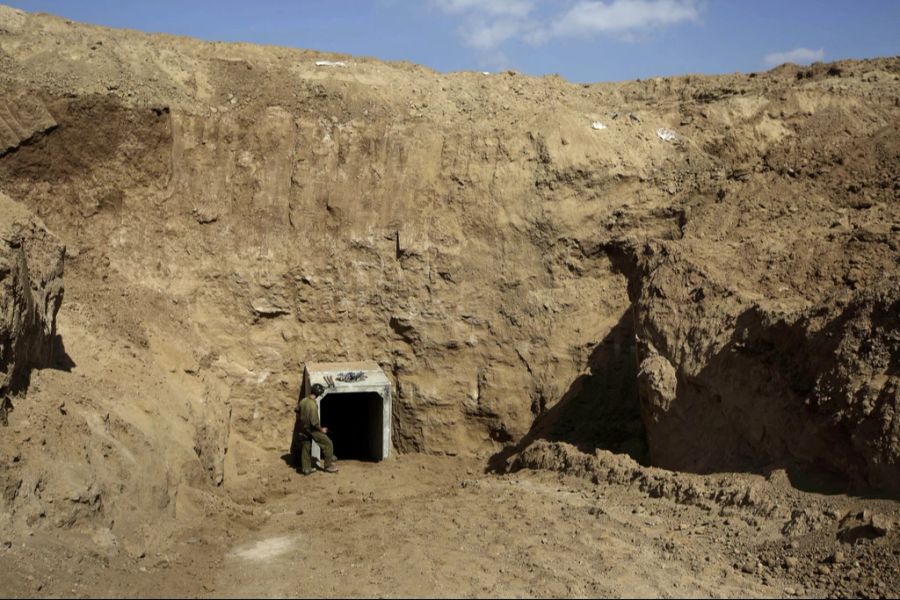 Ein Eingang zu einem der unzähligen Hamas-Tunnel im Gazastreifen.