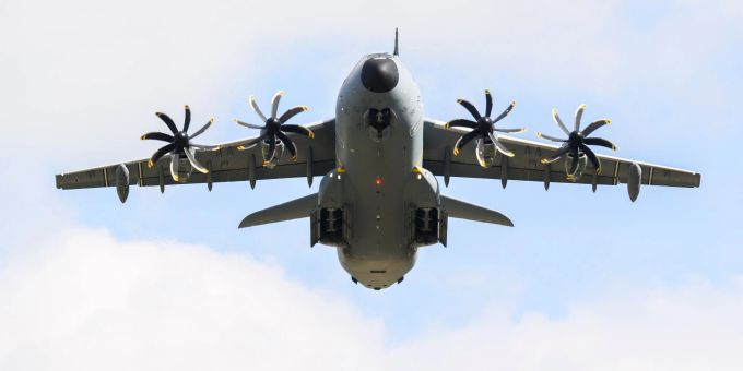Militärtransporter vom Typ A400M: Deutschland ist mittlerweile auf Platz vier der weltweiten Militärausgaben (Symbolbild). Weltweite Militärausgaben