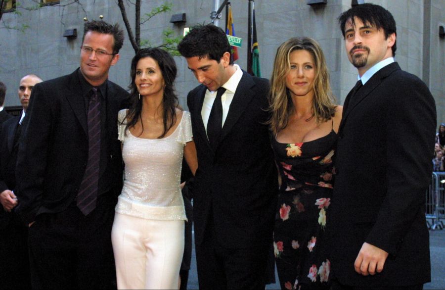 Die Stars aus «Friends». Von links: Matthew Perry, Courteney Cox Arquette, David Schwimmer, Jennifer Aniston und Matt LeBlanc.