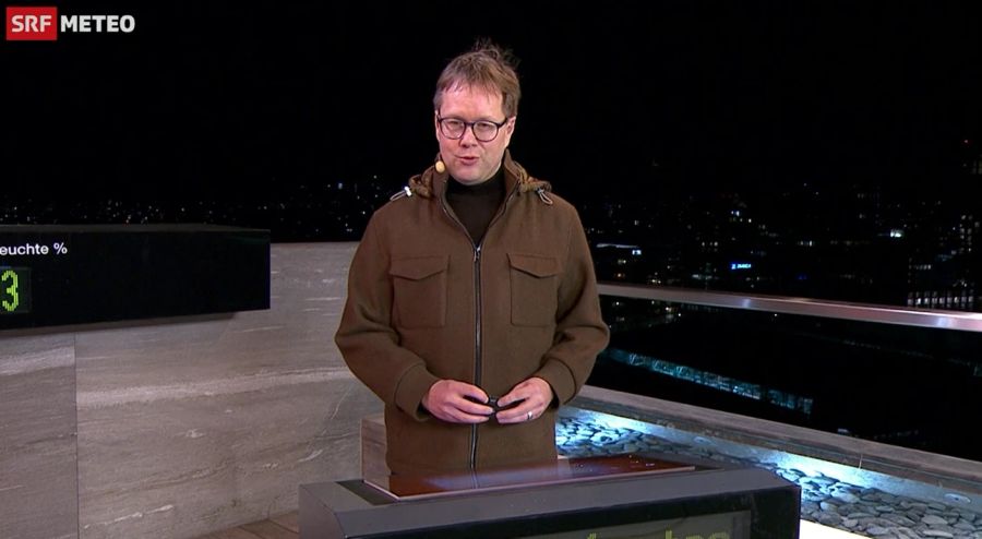 SRF-Meteorologe Christoph Siegrist sprach in der Sendung von Sonntagabend über den zu erwartenden Neuschnee.