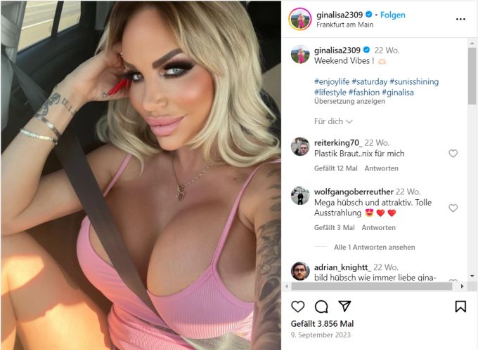 Botox, aufgespritzte Lippen und grosse Brüste - so lieben die Fans Gina-Lisa Lohfink. gina lisa lohfink