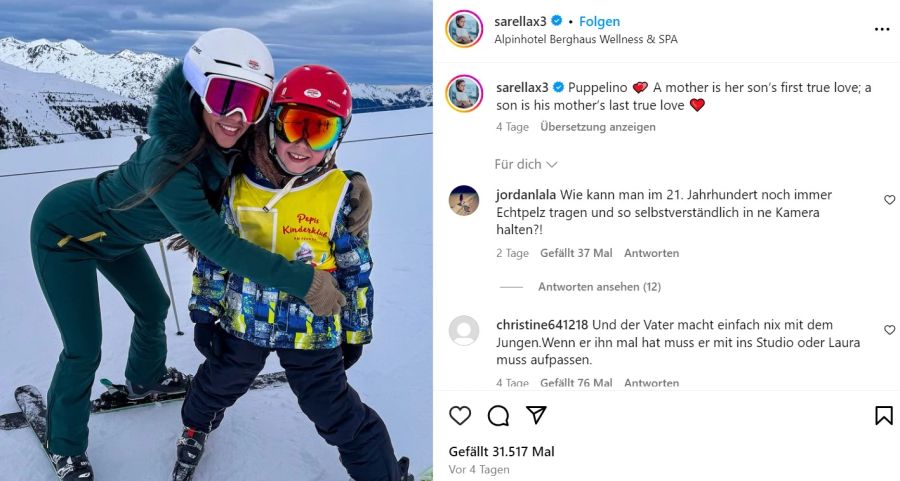 Sarah Engels Ski Unfall