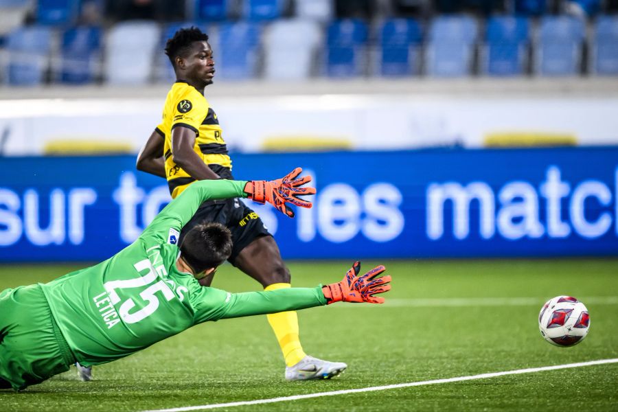 Ebrima Colley bringt YB in Lausanne schon nach acht Minuten in Führung.