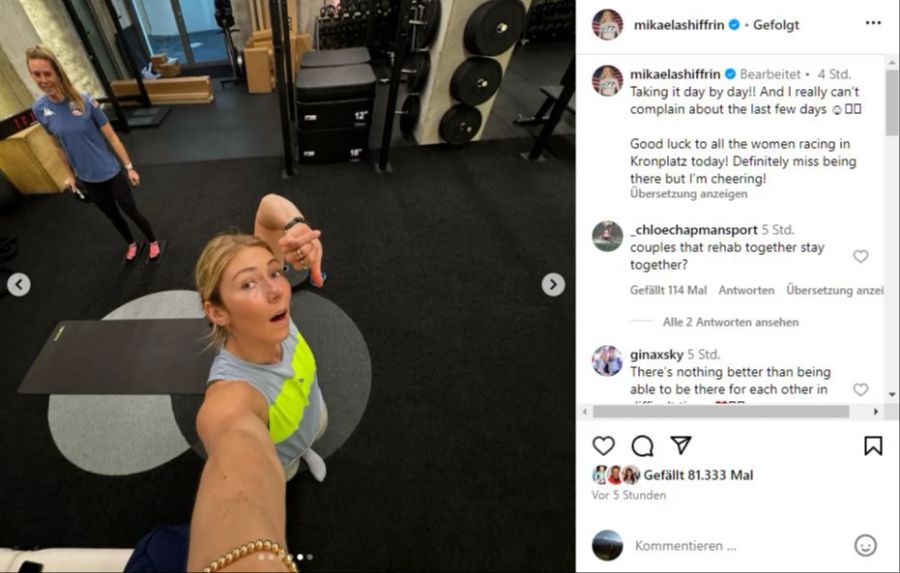 Mikaela Shiffrin Comeback Reha