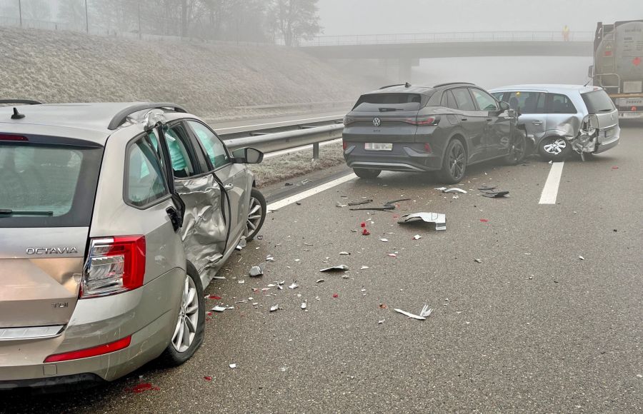 Die A7 musste für mehrere Stunden gesperrt werden.