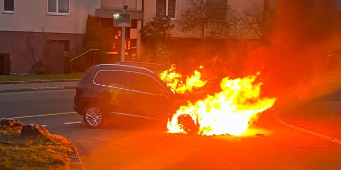 Autobrand in Emmen