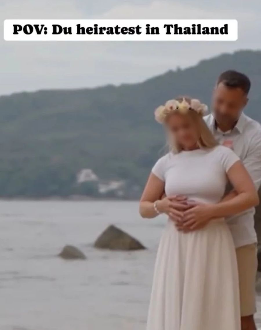 Strand-Hochzeiten lassen sich schliesslich in der Schweiz kaum umsetzen ...