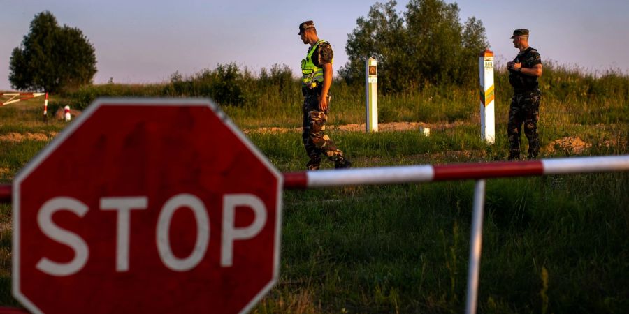 Die Grenze zwischen Litauen und Belarus ist fast 680 Kilometer lang.