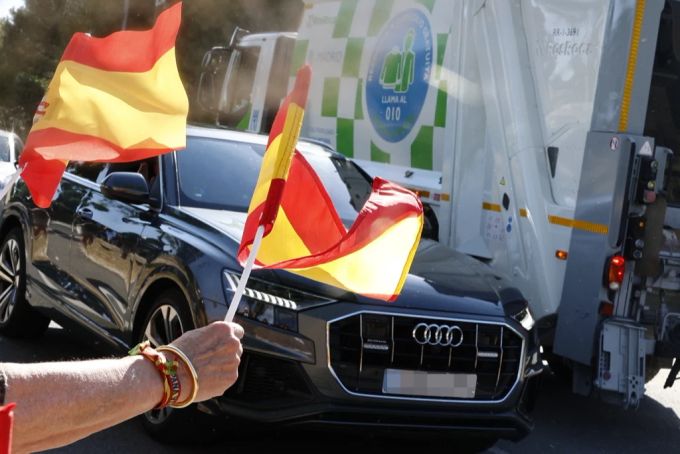 Altkönig Juan Carlos kommt im Zarzuela-Palast an. Spanien
