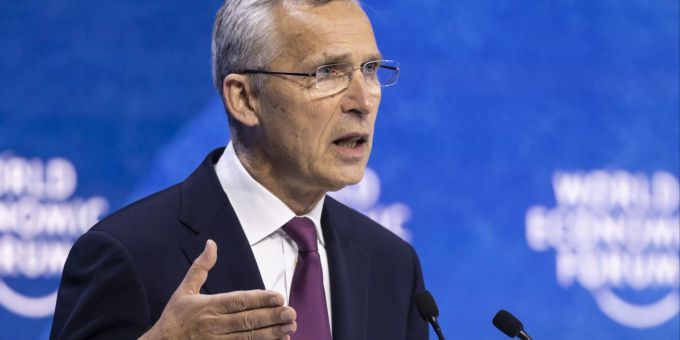 Jens Stoltenberg, Nato-Generalsekretär am Weltwirtschaftsforum (WEF). WEF