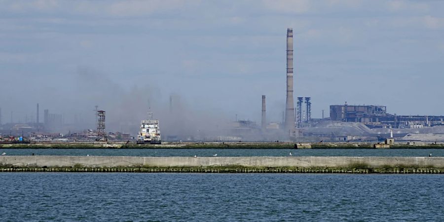 Das Metallurgische Kombinat Asowstal im ukrainischen Mariupol. Foto: Uncredited/AP/dpa