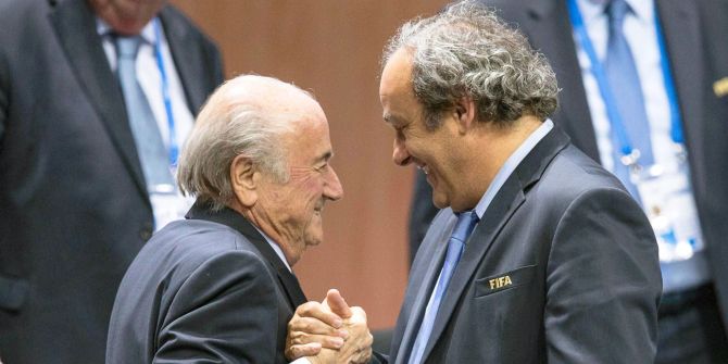 Joseph Blatter und Michel Platini