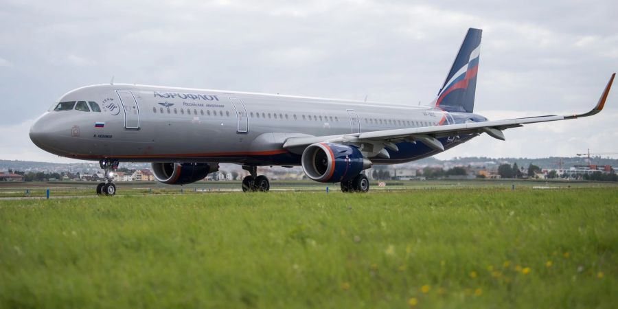 Maschinen der Fluggesellschaft Aeroflot sind bereits Mitte April auf der «Schwarzen Liste» der EU gelandet.