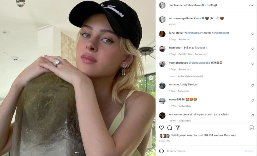 So sah der ursprüngliche Verlobungsring von Nicola Peltz aus.